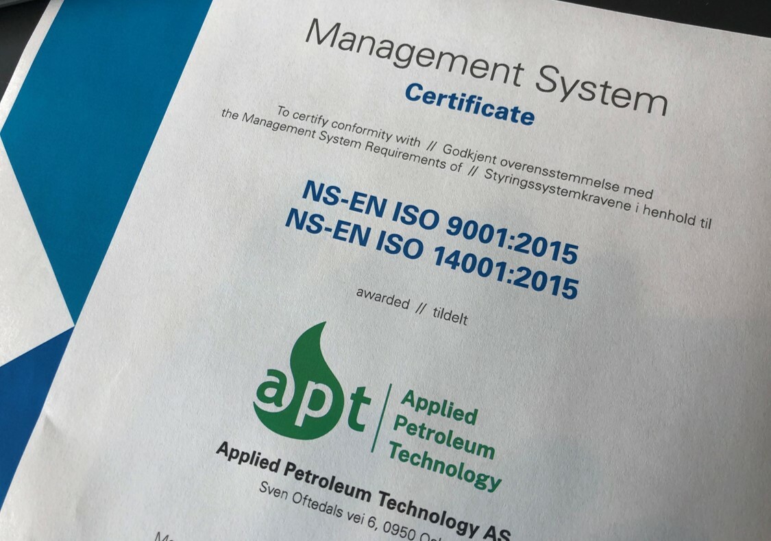 ISO certification for APT